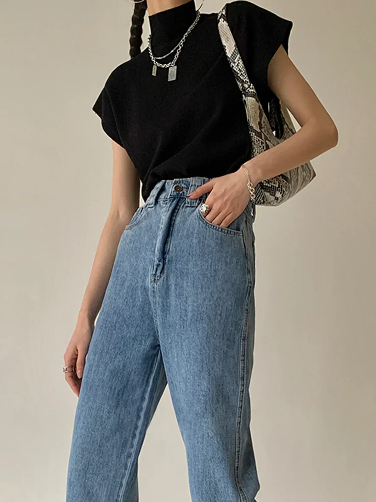 Linèa™ | Gilet en Pull Solide Décontracté