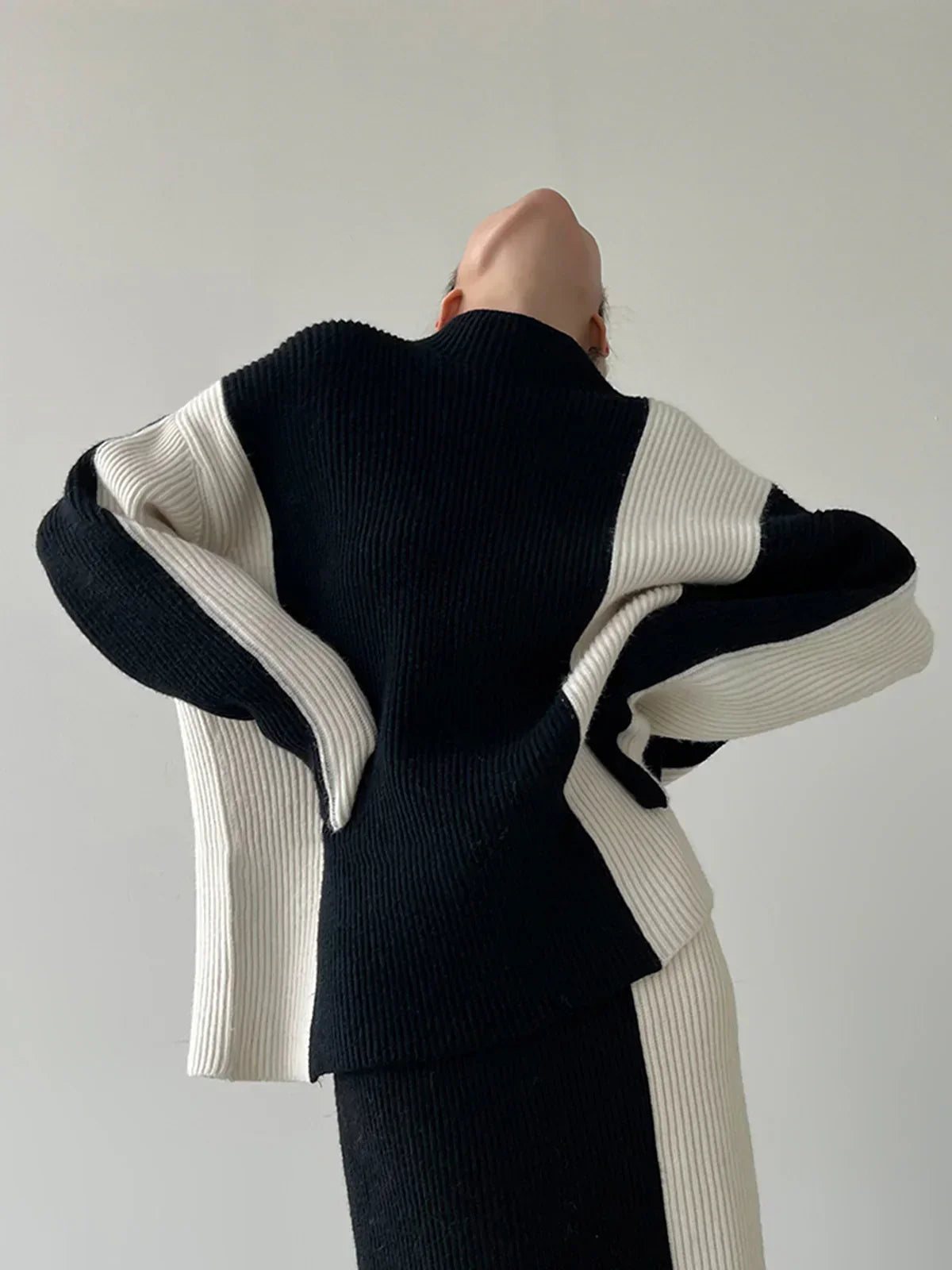 Linèa™ | Ensemble coordonné en tricot à deux pièces Stripe