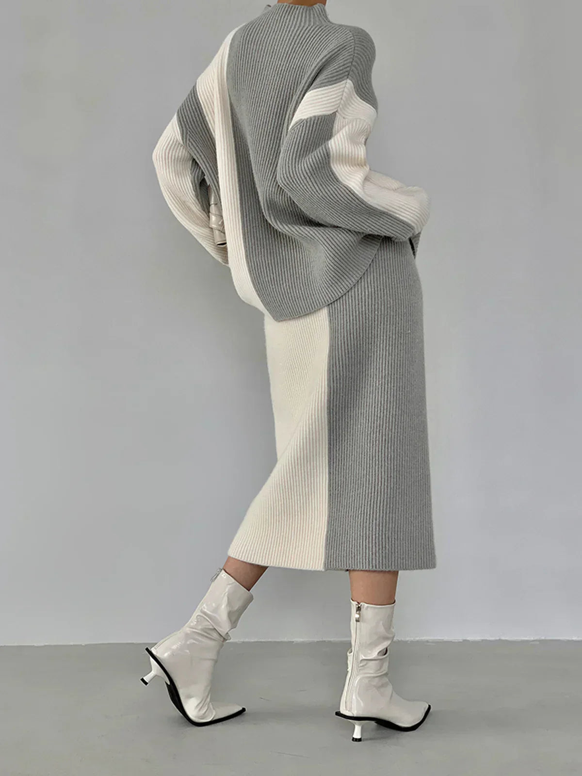 Linèa™ | Ensemble coordonné en tricot à deux pièces Stripe