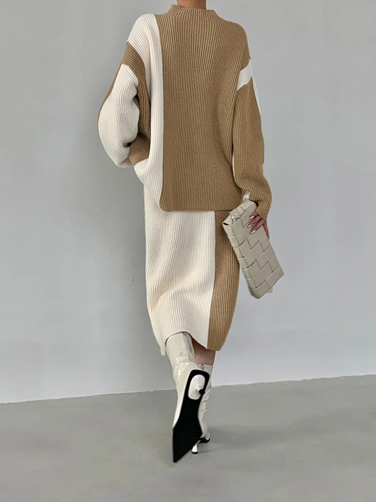 Linèa™ | Ensemble coordonné en tricot à deux pièces Stripe