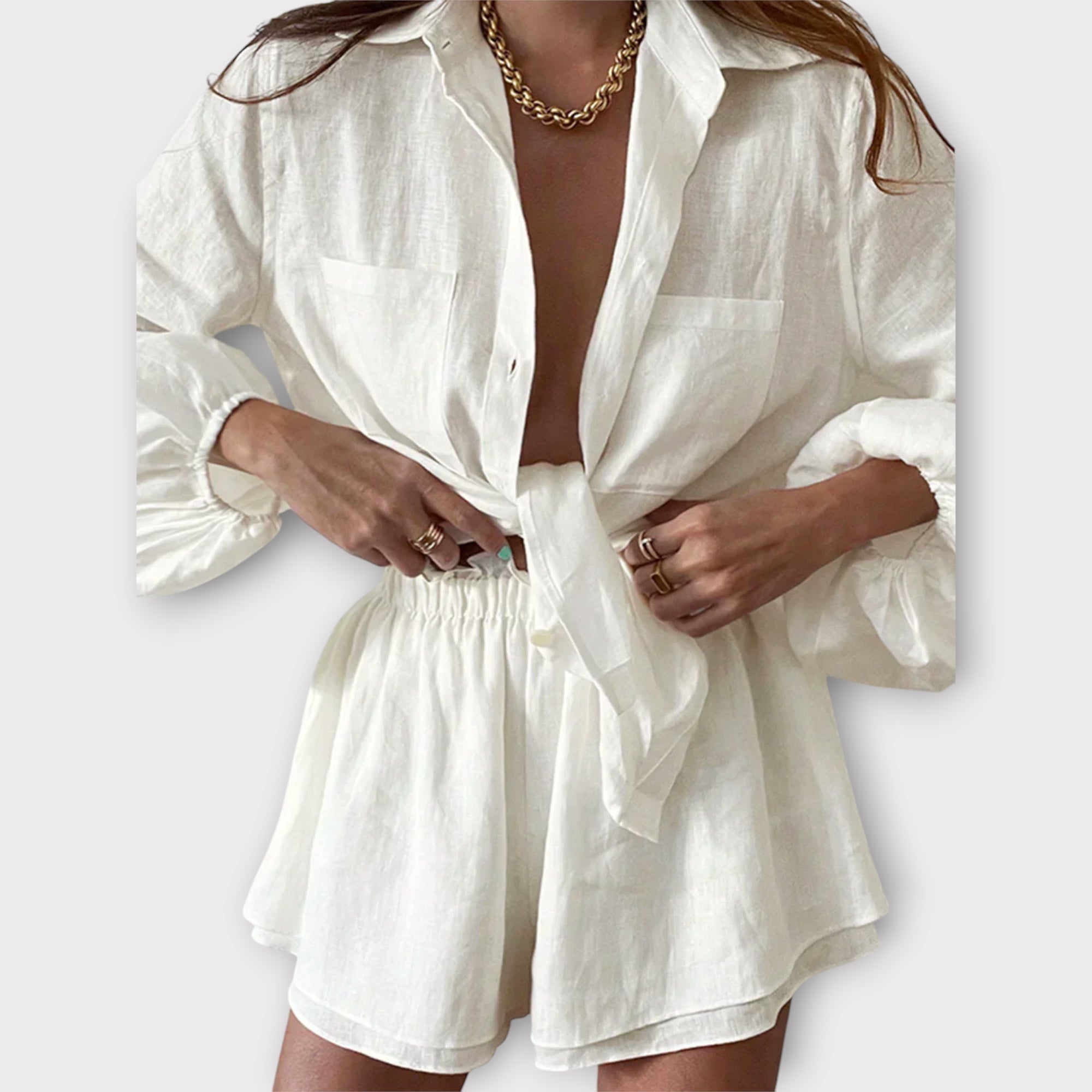 Linèa™ | Ensemble de Shorts Doublés Aegean en Deux Pièces