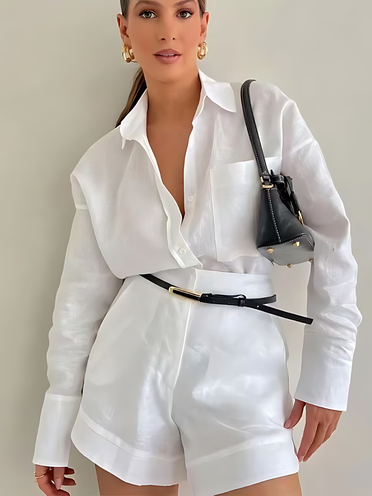 Linèa™ | Ensemble assorti short et chemise d'été