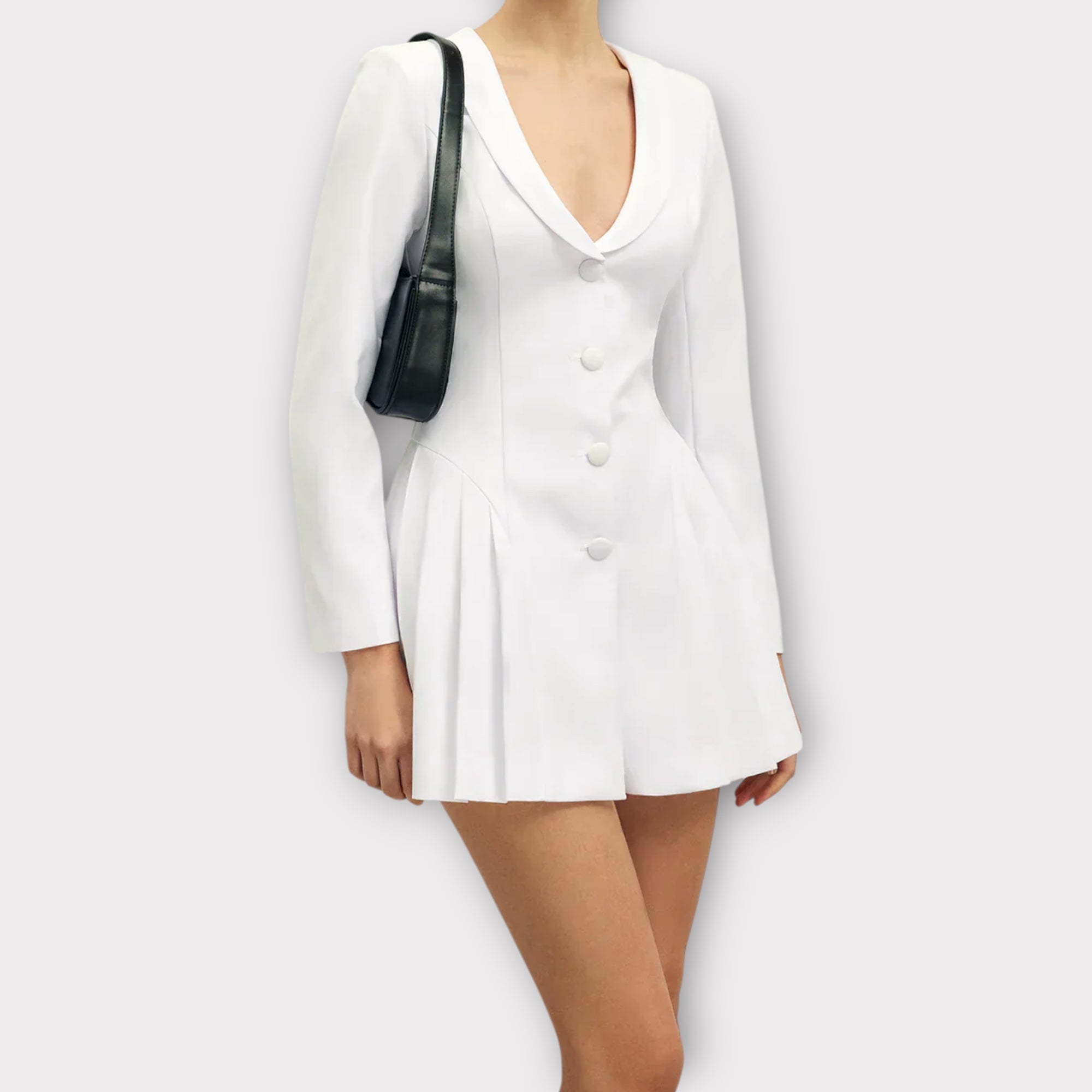 Linèa™ | Robe Corset Plissée à Revers