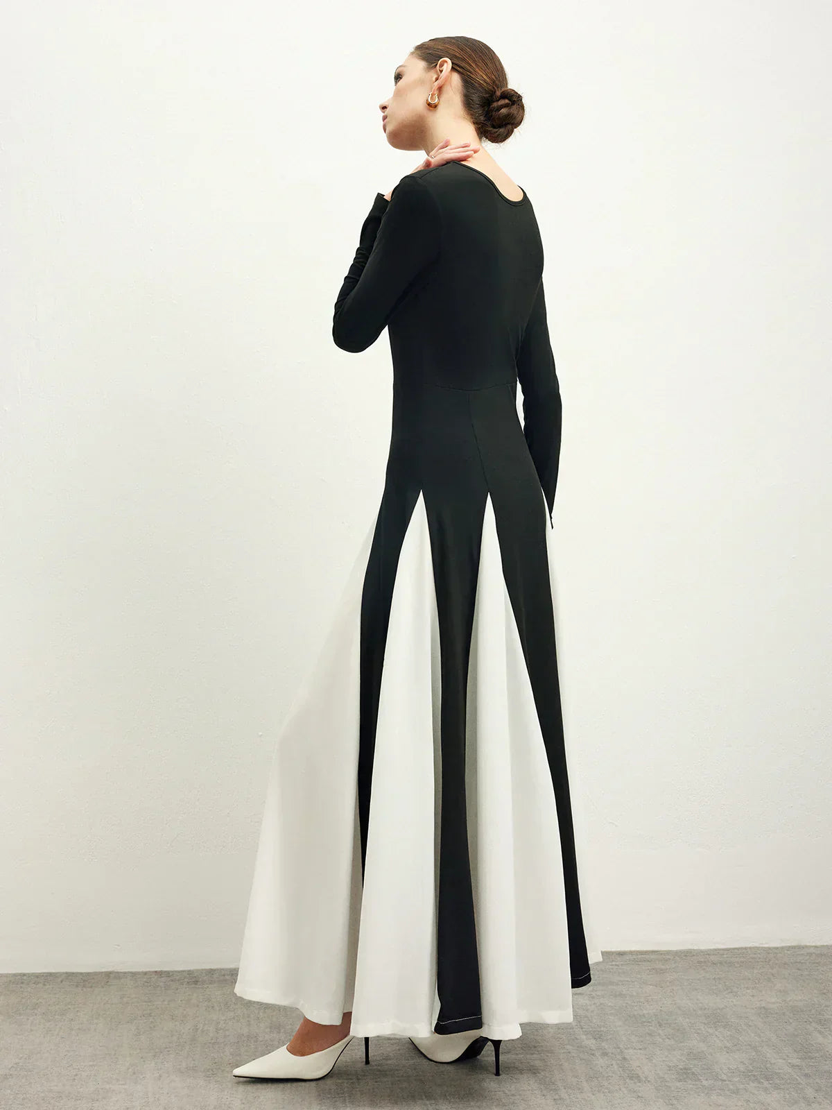 Linèa™ | Robe fluide en chiffon à blocs de couleur
